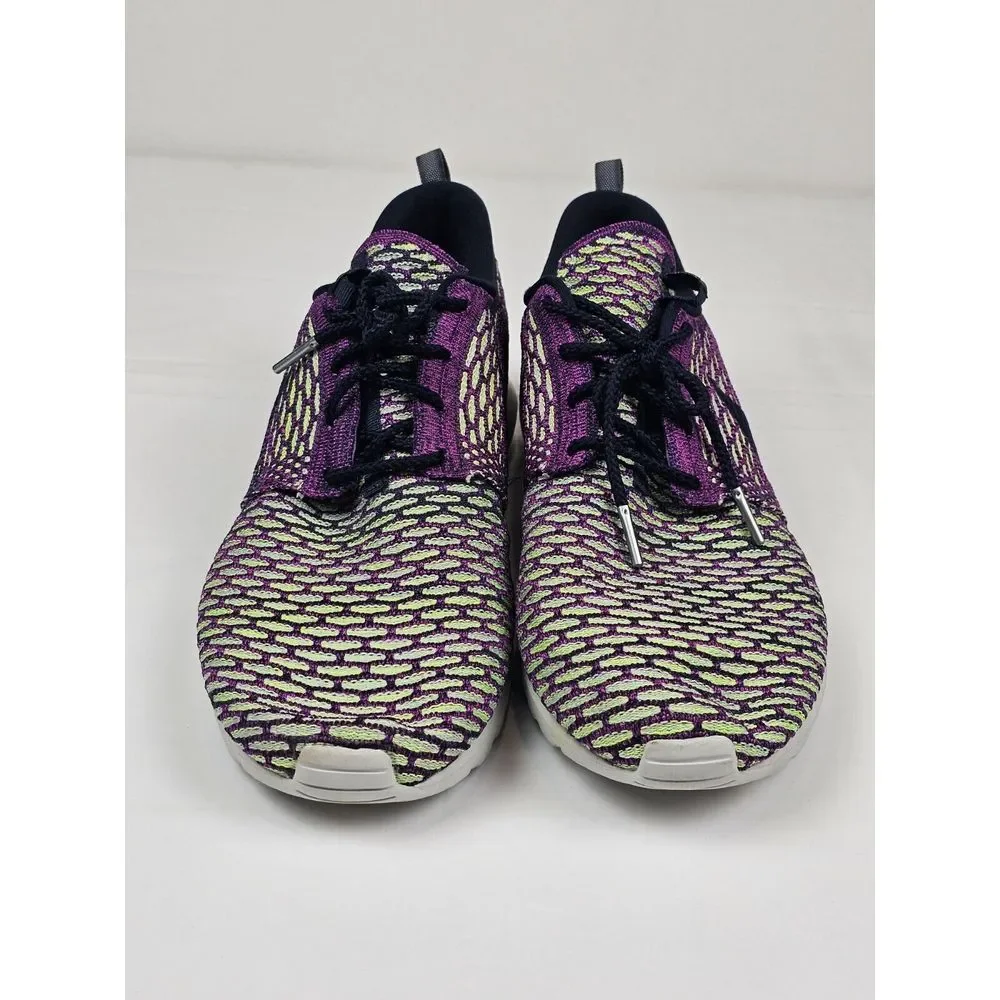 Nike Flyknit Rosherun Sneakers Mens 13. 677243-400 Dark Obsidian Fushia‎ Shoes.